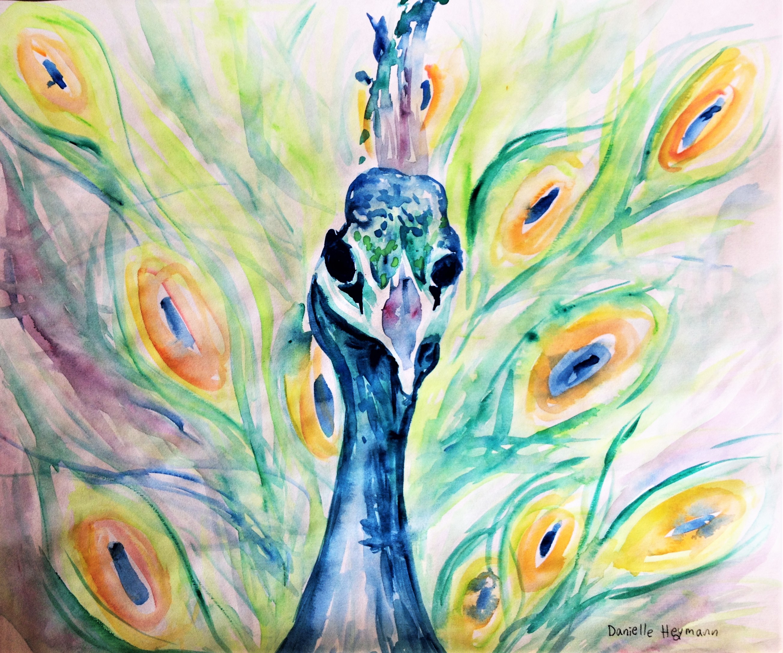Peacock-Watercolor